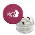 Twist Top Container With Pink Cap Filled With Printed Mints